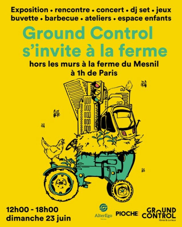 Événement "Ground Control s'invite à la ferme" le dimanche 23 juin 2024