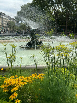 Fontaine du Bassin Soufflot, place Edmond Rostand, Paris 6e (75)