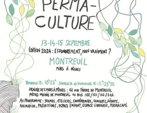 Festival “Les Estivales de la Permaculture” sur le site des Murs à Pêches à Montreuil (93) les 13, 14 et 15 septembre 2024