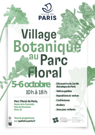 Village Botanique au Parc floral de Paris les 5 et 6 octobre 2024